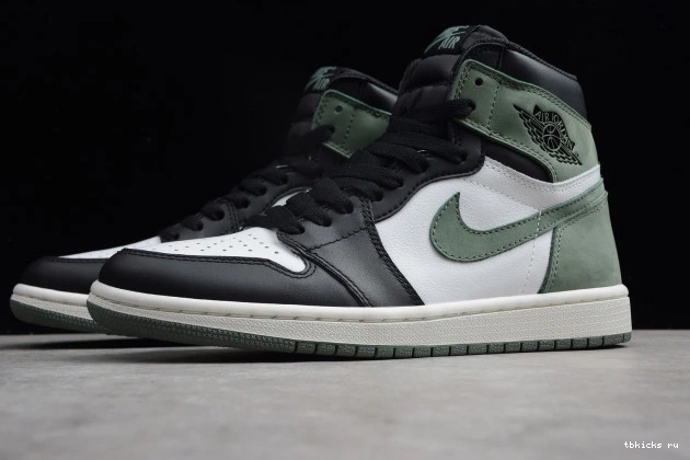 Rep TB Jordan Air Retro Clay 1 Green High OG 555088-135 0805